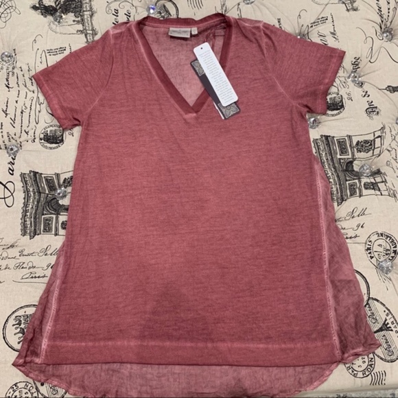 Dantelle Mixed Media Short Sleeve Tee - Picture 6 of 6